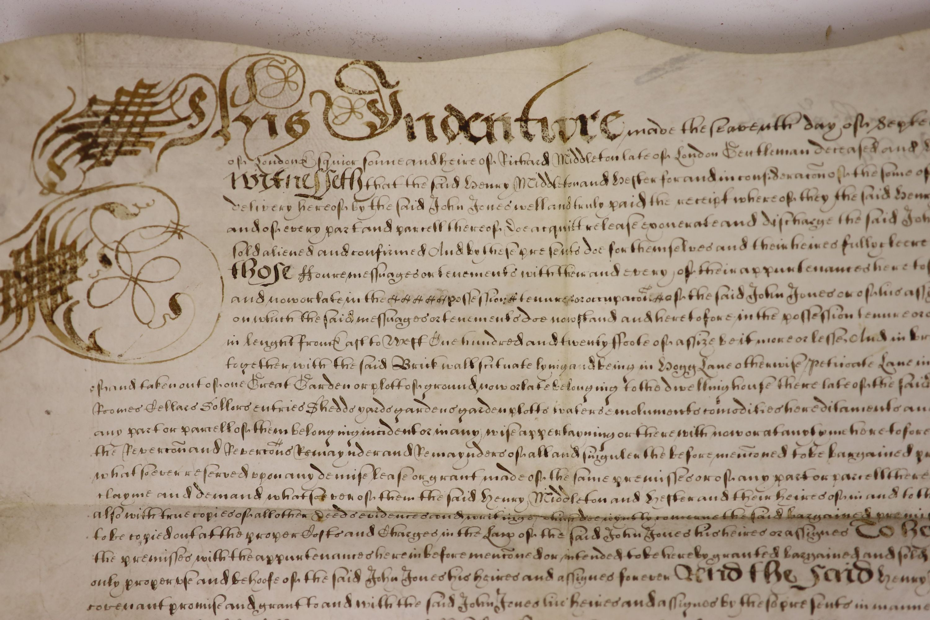 Moore, Francis - Vox Stellarum; or, a Loyal Almanack for……1823; Four various 18th century printed sermons, and four 17th/18th indentures on vellum, including one relating to land at Petticoat Lane, London, dated 1653
